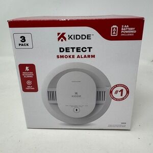 Kidde Detect Smoke Alarm 2 Pack Battery Powered Photoelectric White 20SDR READ!!